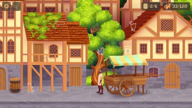 Cat Search in Medieval Times Gameplay Screenshot