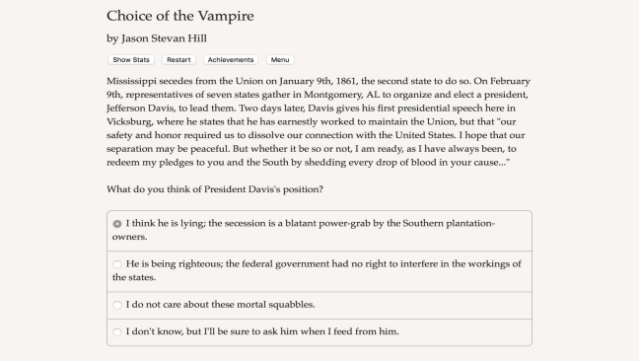 Choice of the Vampire PC Screenshot