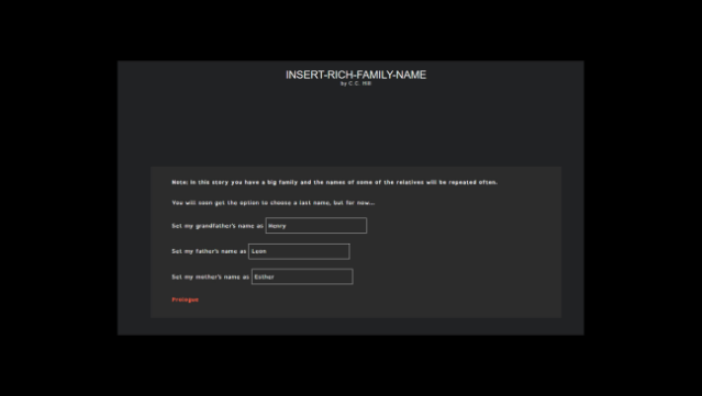 Insert Rich Family Name Gameplay Screenshot