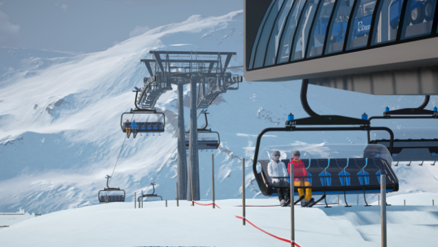 Winter Resort Simulator Gameplay Screenshot
